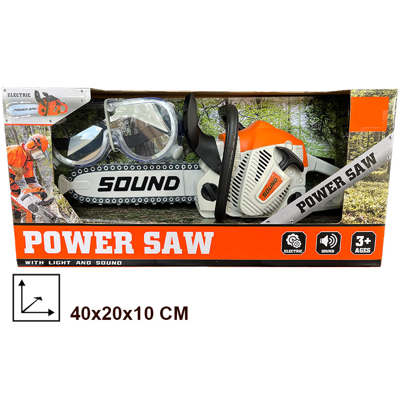 Toy Chainsaw with Goggles Chil - Gardening Tools For Kids ulasan dan harga